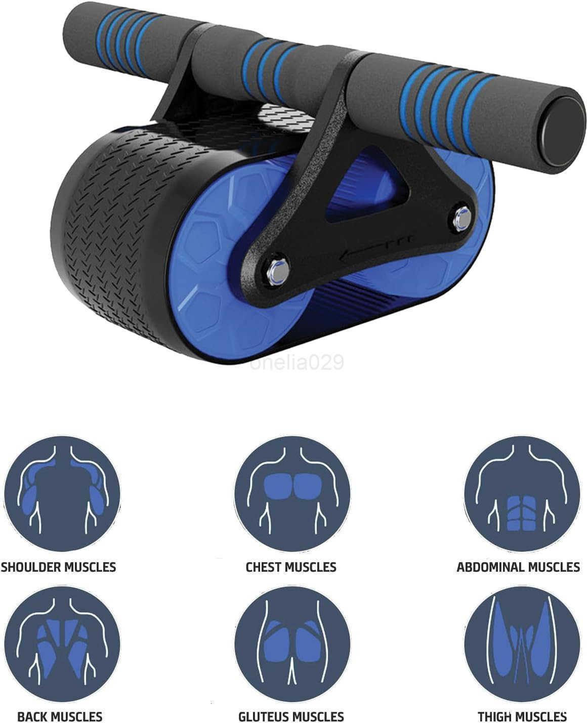 Ab Roller Wheel for Home Gym Sturdy Core Fitness Equipment with Knee Pad Perfect Abdominal Exercise For Men Women Effective Abs Workouts Strength T W2