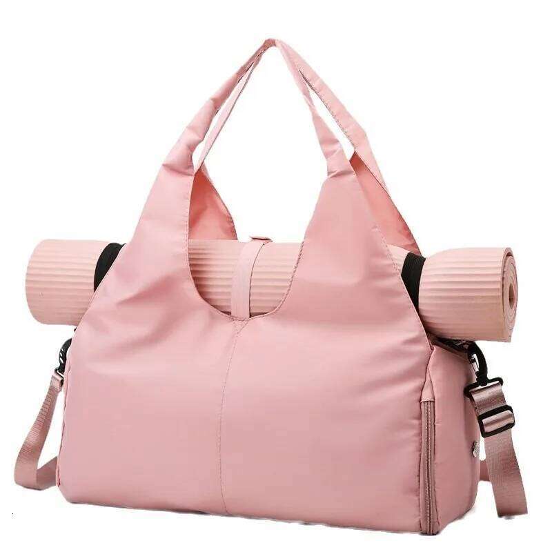2025 New Women Large Capacity Yoga Fiess Travel Swimming Handbag Shoulder with Shoe Compartment Dry and Wet Storage BagSports storage bag