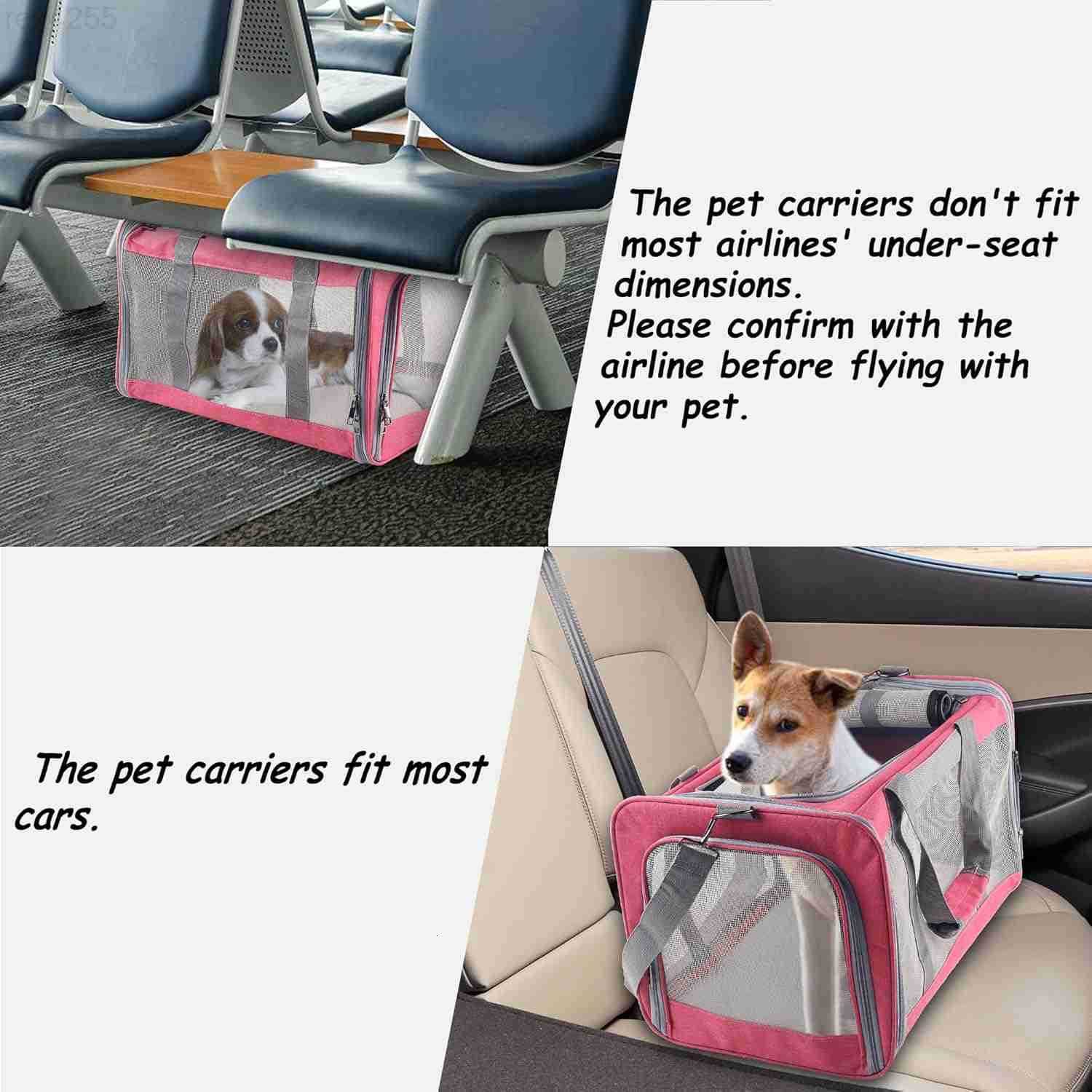 Cat Dog Carrier for Small Medium Cats Pet Carrier for Large and Medium Cats Puppies Portable Cat Carrier Soft Pet Carrier for Cats Cat Bag Carrier Air