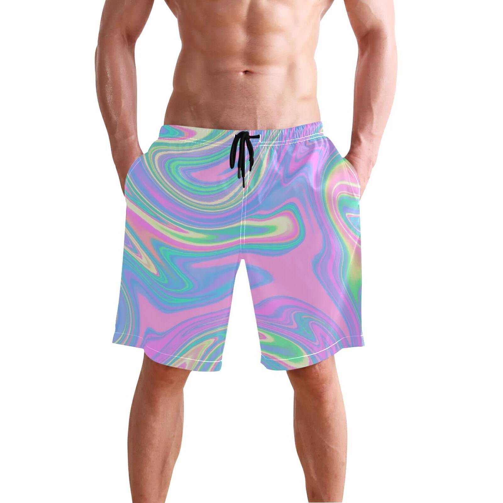 Summer Wholesale Men's Board Casual Shorts Beach Brand Short Surfing Bermudas Masculina De Print Men Boardshorts Quick Dry