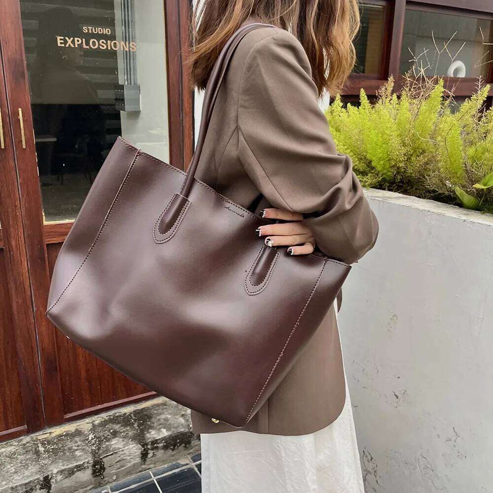 Designer Bag CGCBAG Fashion Designer Brand Tote For Women Simple Solid Lage Capacity Square Bag High Quality PU Leather Handbags