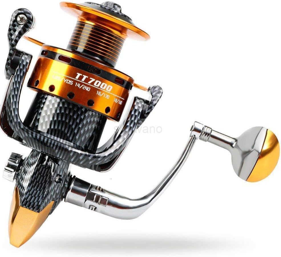 Fishing Reels 121 BB Light and Smooth Spinning Reels Powerful Carbon Fiber Drag Saltwater and Freshwater Fishing W250904