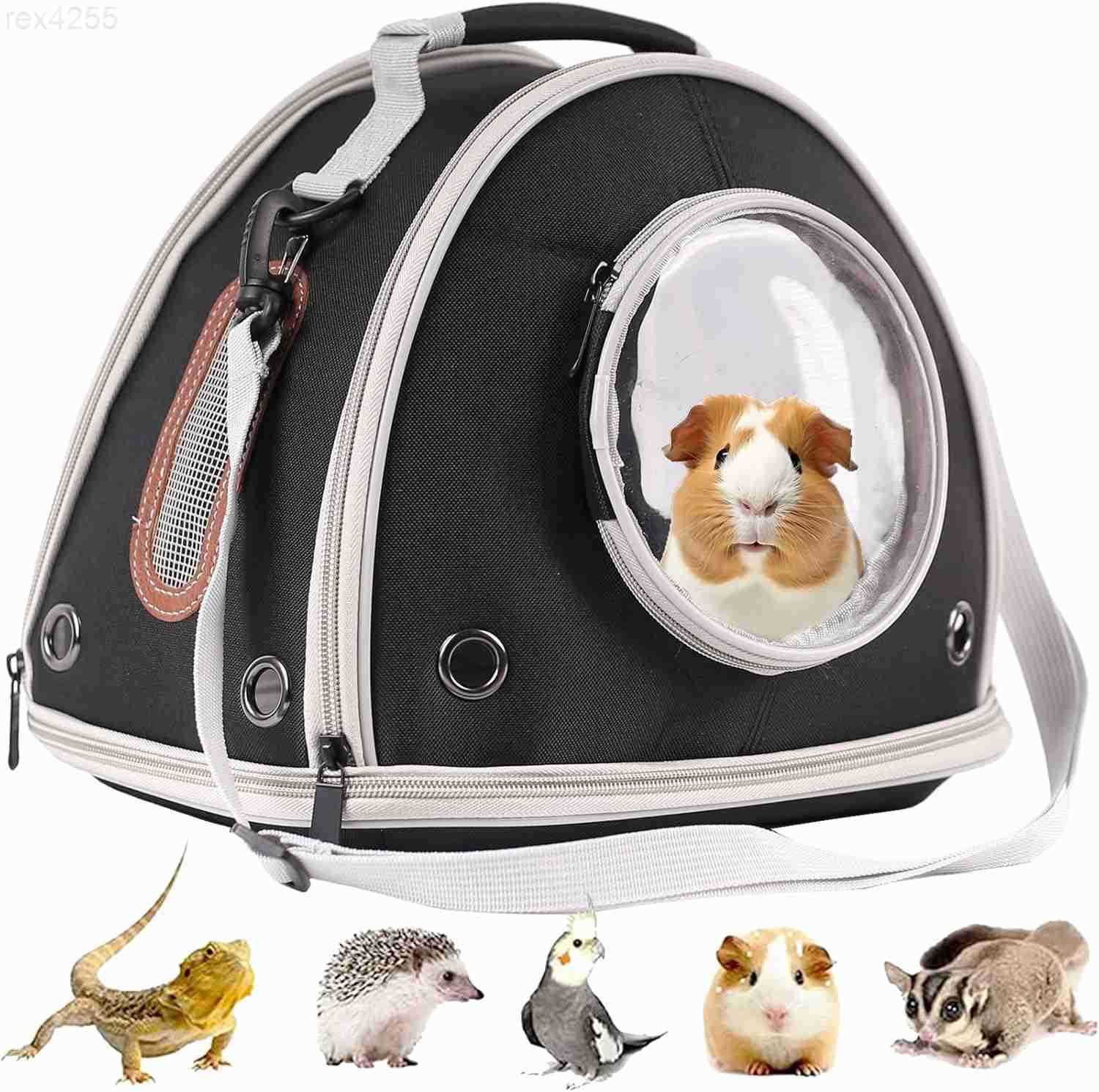 Pig Travel Carrier Cage Portable Carry Bag for Two 2 Pigs Reptile Bearded Dragon Lizard Carrier Bag for Small Animals Hamster Hedgehog Bird Bunny Kitt