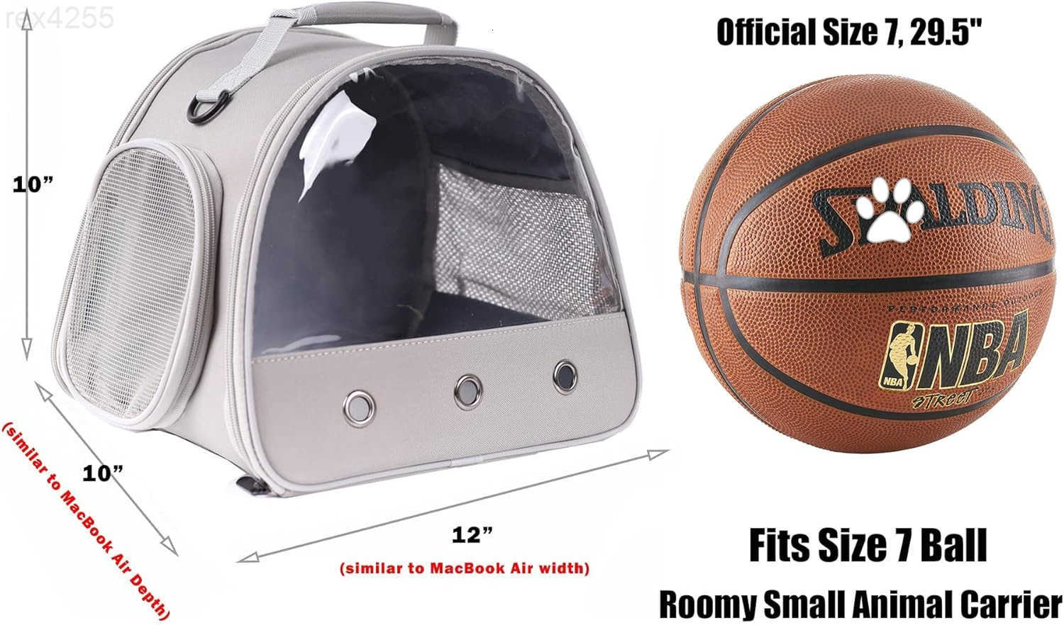 Pig Carrier Backpack Clear Bubble Window Backpack for Guinea Pig Bunny Rat Bird Black CarrierW250904