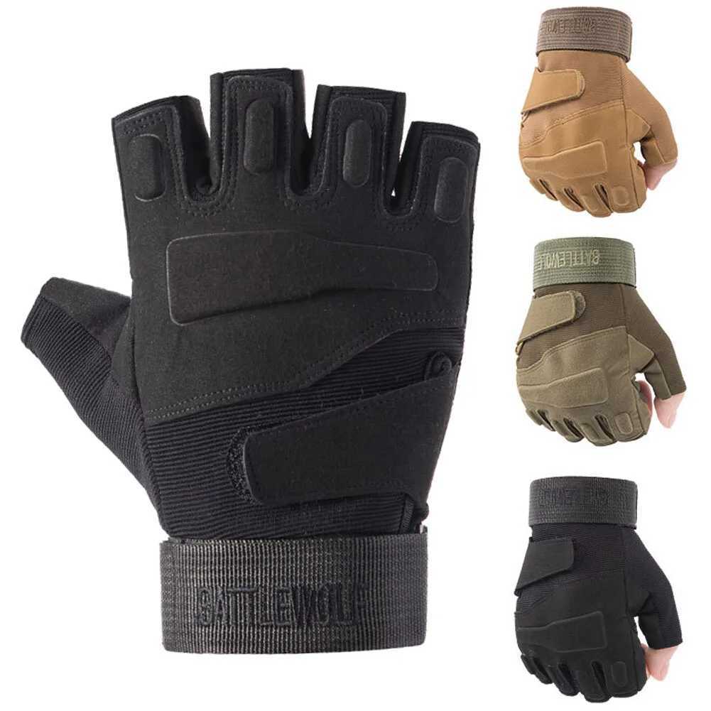 Tactical Military Half Finger Gloves Mens Motorcyc Hunting Shooting Fingerss Gloves Cycling Hiking Airsoft Paintball GlovesXJ250904