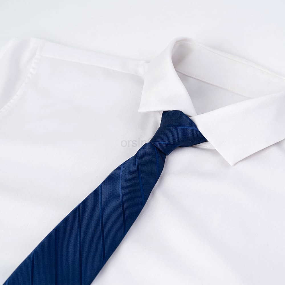 Mens 5 PCS Classic Zipper Ties 5 Desiged Pretied Necktie SetW250904