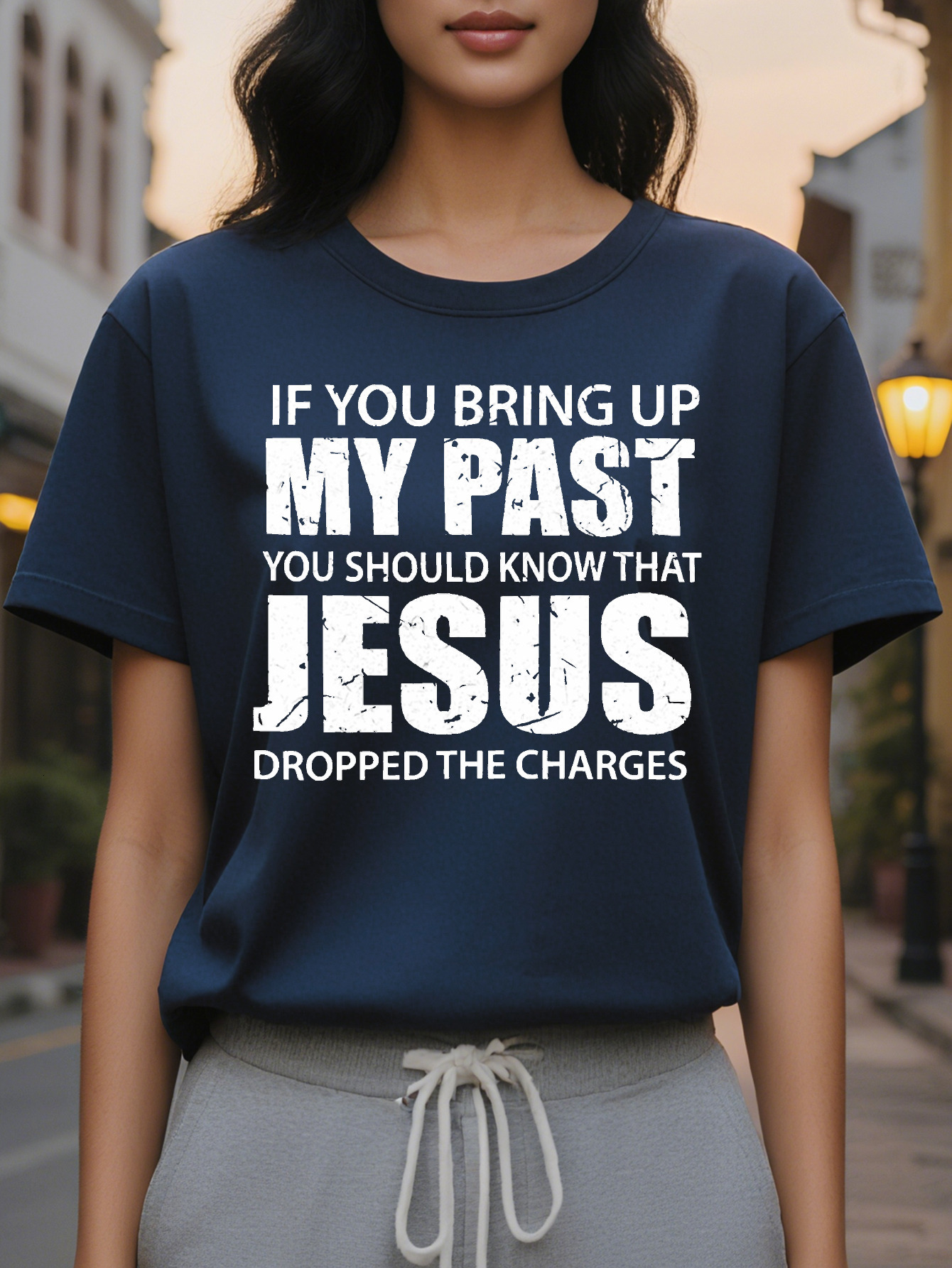 Letter Print Crew Neck T-Shirt Casual Short Sleeve Top for Spring Summer Women's Clothing a1539