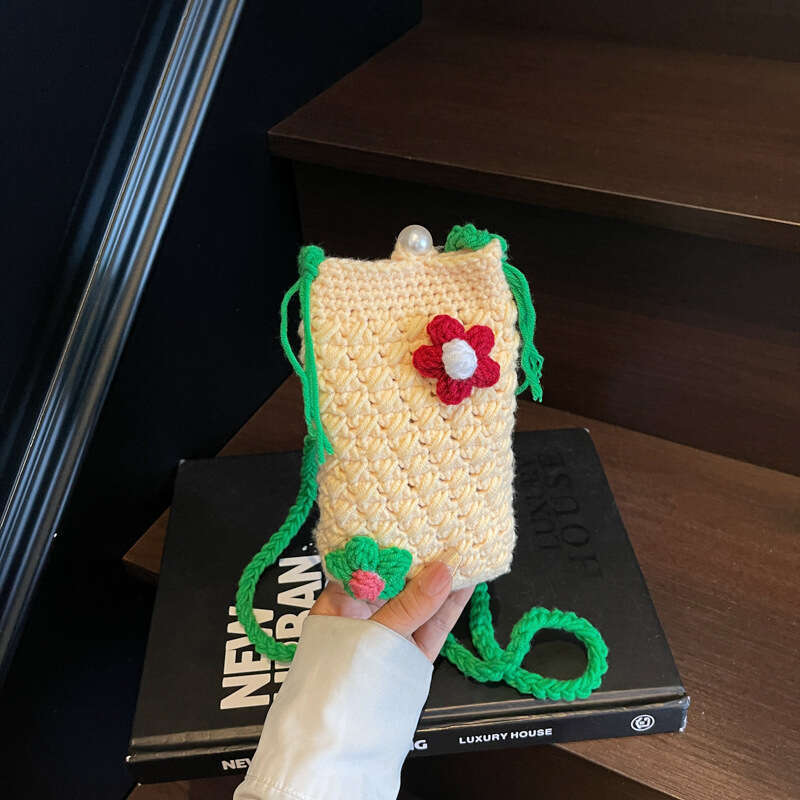 DHEssentials 2025 Mini Crossbody, Knit Flower Tote, Sweet Style Phone Bag