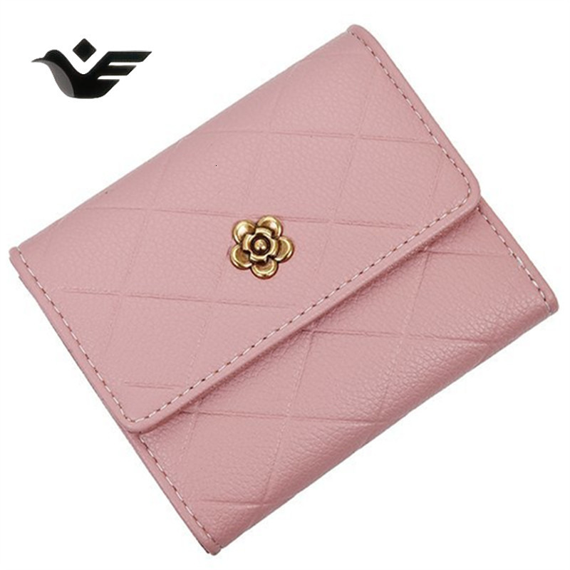 Feiyan Free Shipping New Designer Bag Luxury Shopping Bag Wallet Women Short Niche Design High-end Small Diamond Pattern Wallet Multi-card Slot Coin P