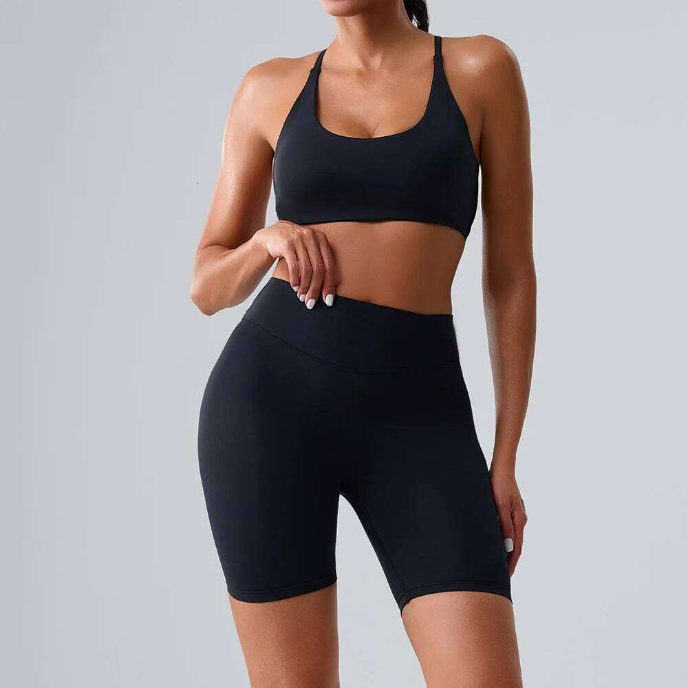 New Yoga Sets 2 Pieces Women's Tracksuit Fiess Suit Workout Set Sports Bra High Waist Leggings Gym Sportswear Woman