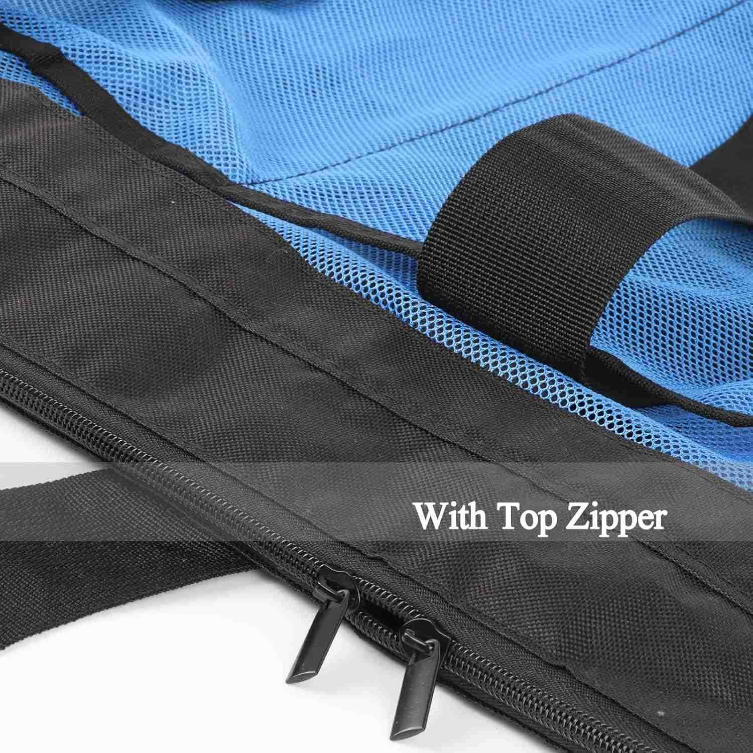 Large Beach Bag Mesh Tote with Zipper and Pockets Ideal for Your Family CruiseBeach Vacation EssentialsW250904