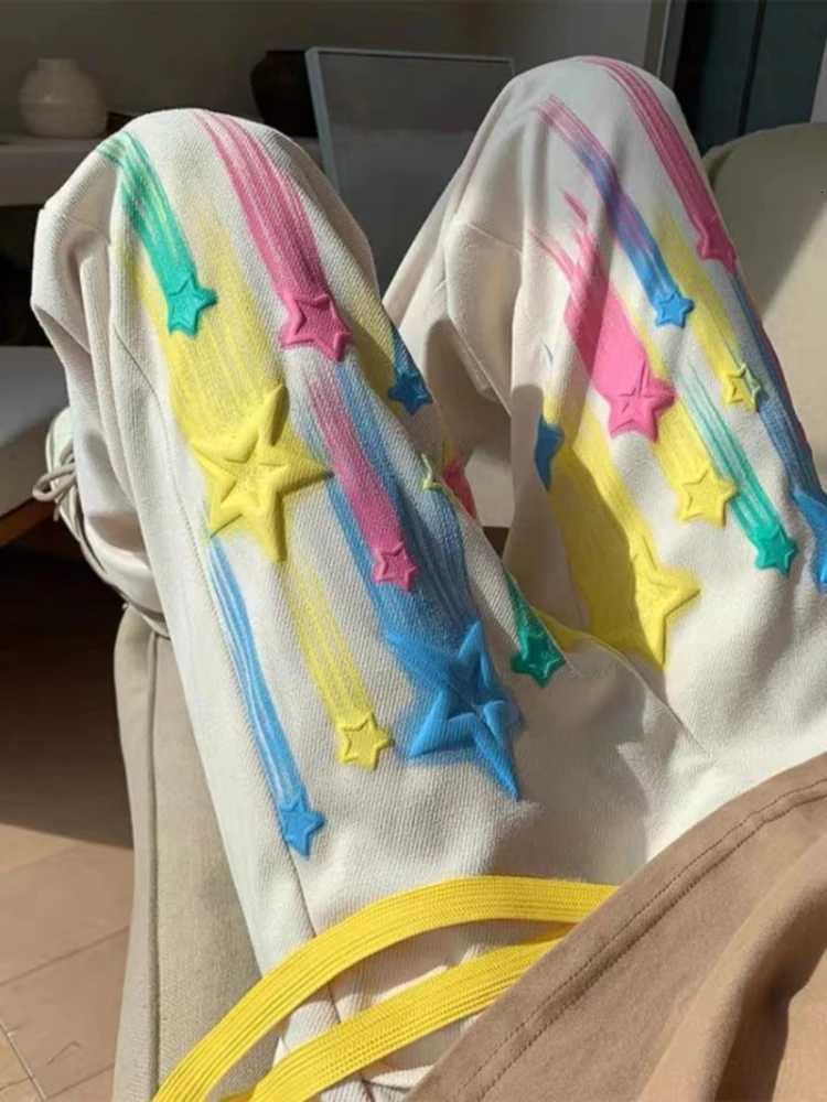 Trousers Hiphop Male Sweat Pants Wide Leg Sweatpants For Men Straight Black Y2k Slacks New Items In Tracksuit Bottoms BaggyXJ250904