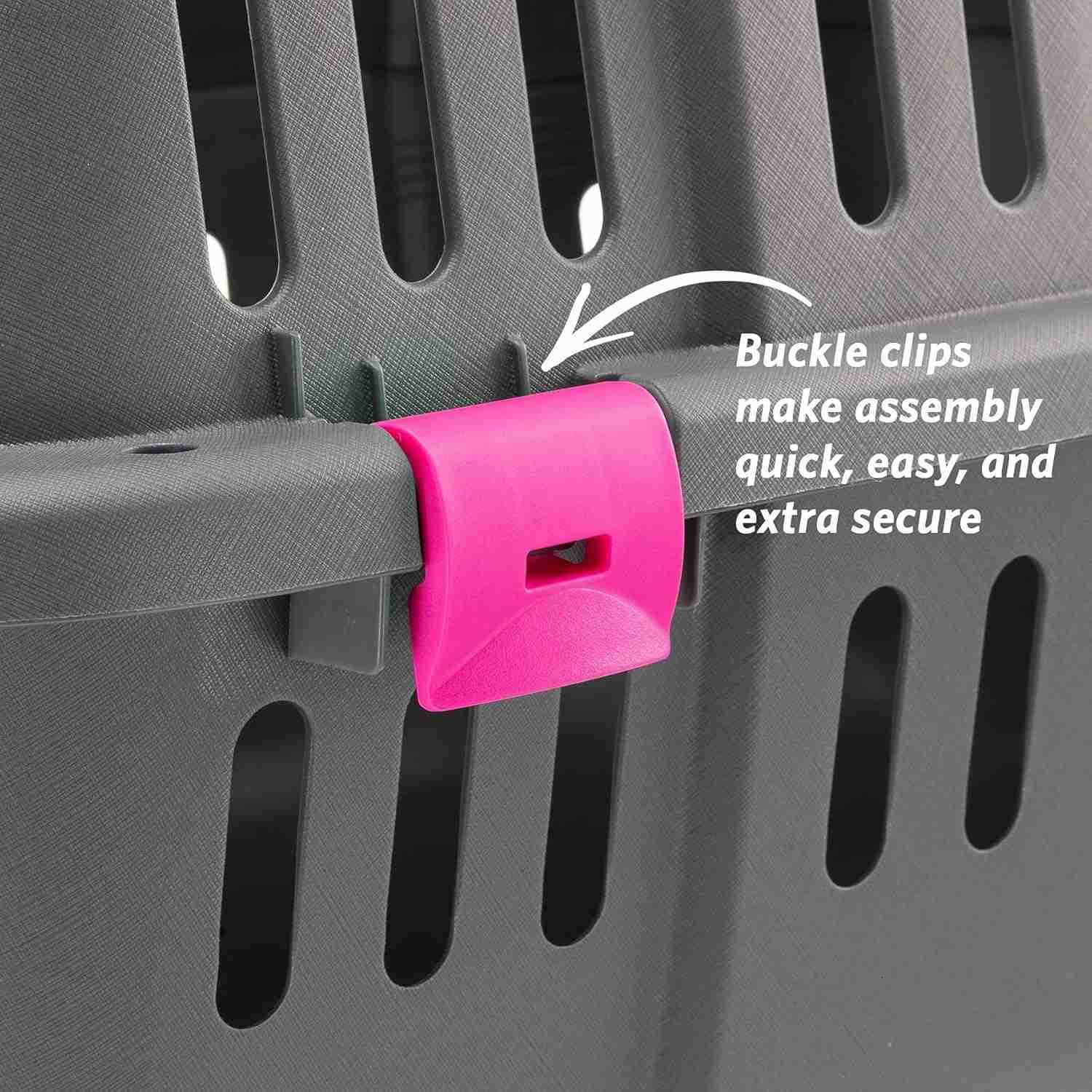 Pet Carrier Value Dog Carrier Suitable for Toy Dog Breeds Small Cats Assembled Dimensions are 1851L x 126W x 1142H inches GrayW250904