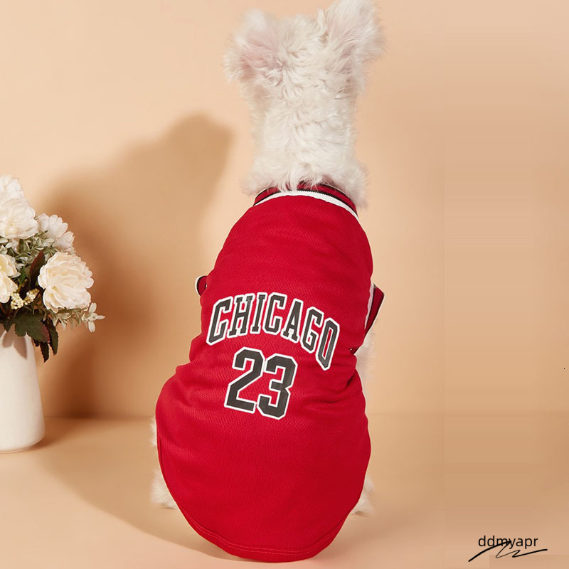 Mesh Breathable Clothes Schnauzer Teddy Sport Large Dog Jersey Basketball Clothing Puppy T-Shirts Summer Pet Cat Shirts Ddmyday