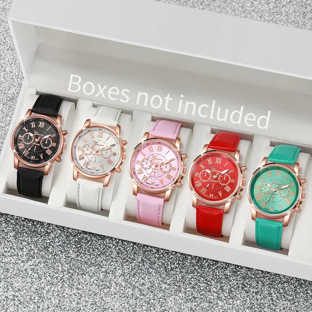 Wens Watches Fashion Ra Dial Leather Band Quartz Watch Ladies Silicone Band Wristwatch Reloj MujerWithout Box X250904