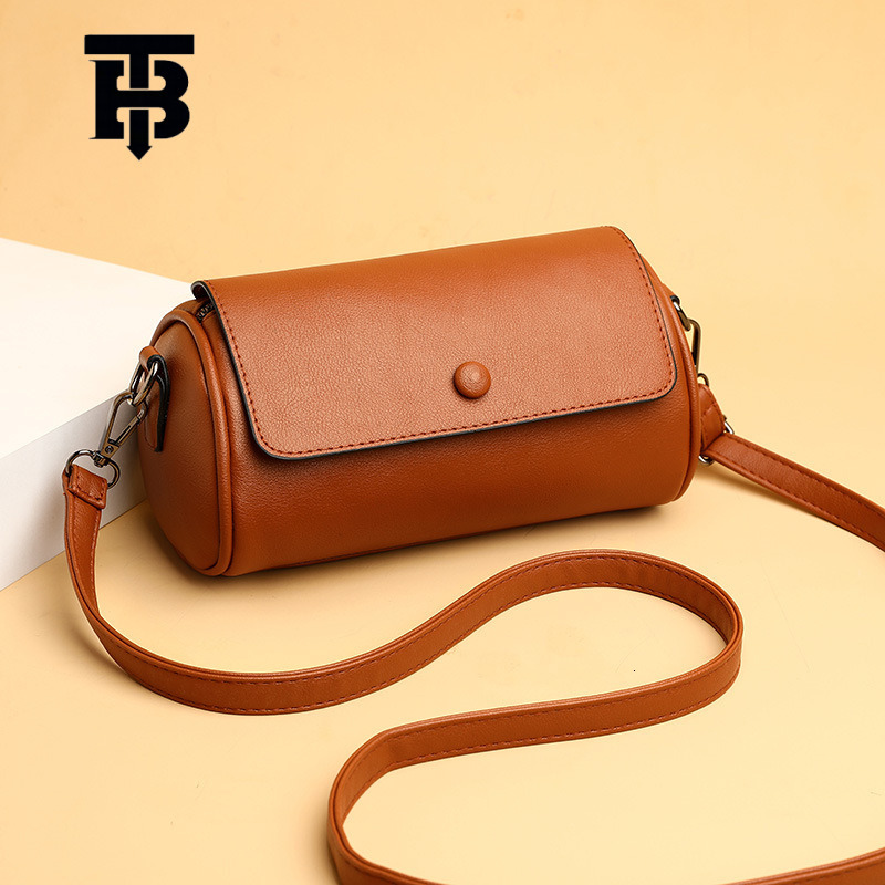 TB Designer S Bag BHULAMTE Factory Direct Supply Soft Leather Small Bag Women's Shoulder Crossbody Bag 2025 New Versatile Women's Solid Colo