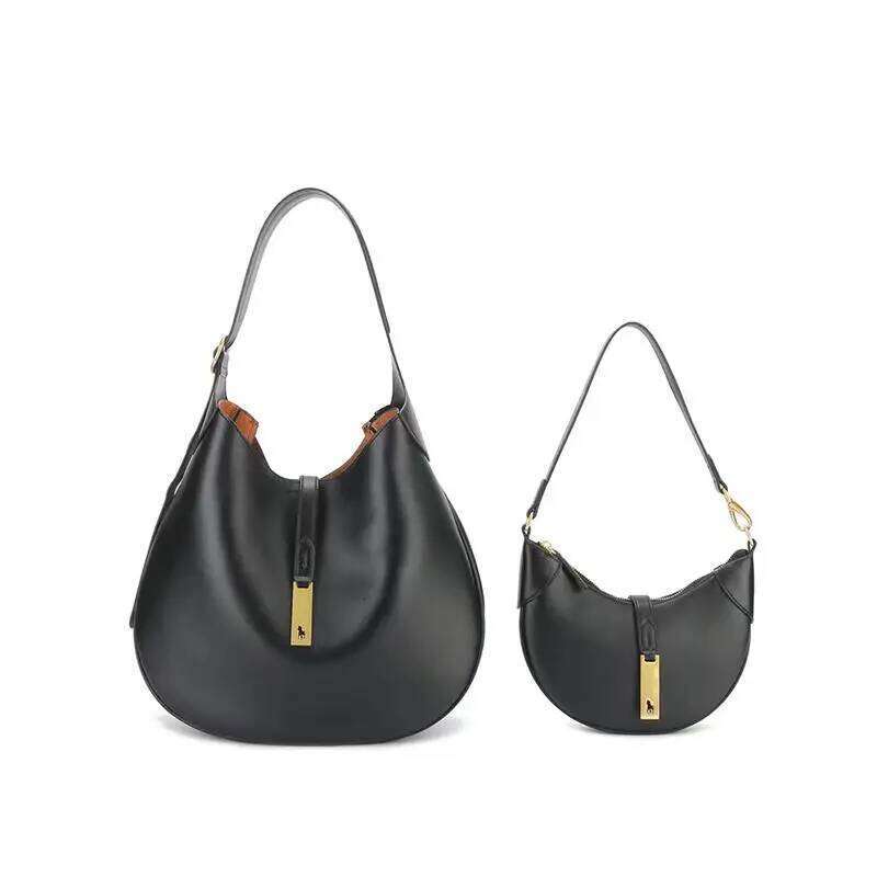 Trendy Saddle Women's Underarm Cowhide Real Leather Dumpling Matte Fini Single oulder Bag