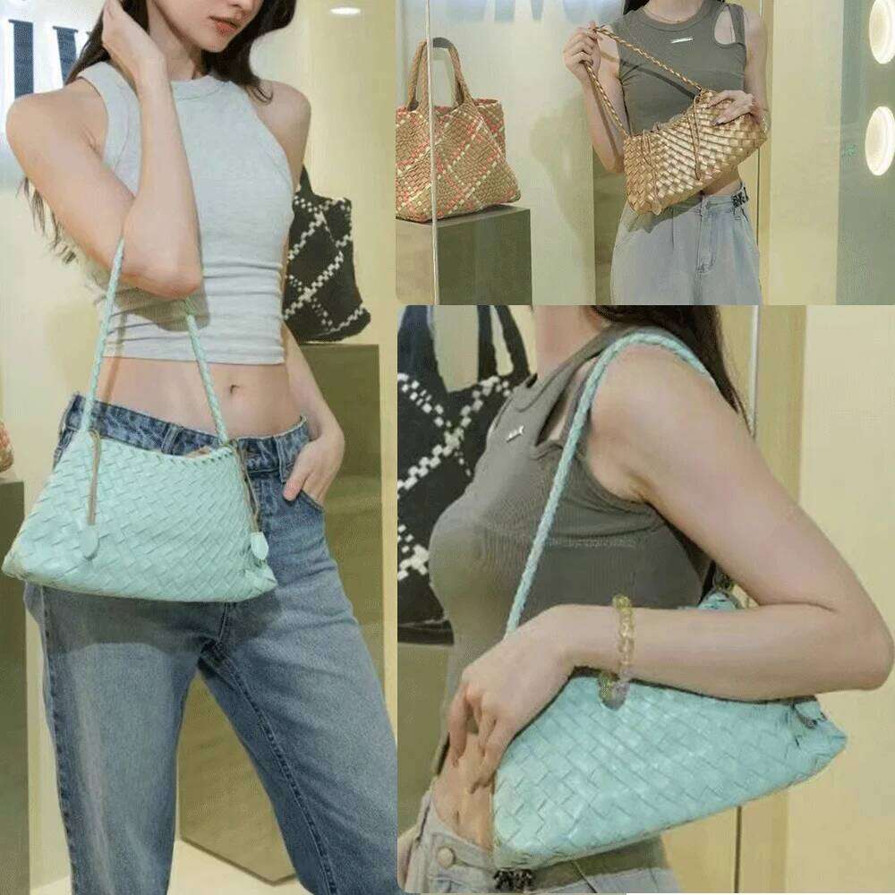 Hot Selling Women's Shoulder Bags Leather Woven Tote Handbag Purses High Quality Designer Top-Handle Underarm Braided Bag Designer Bags