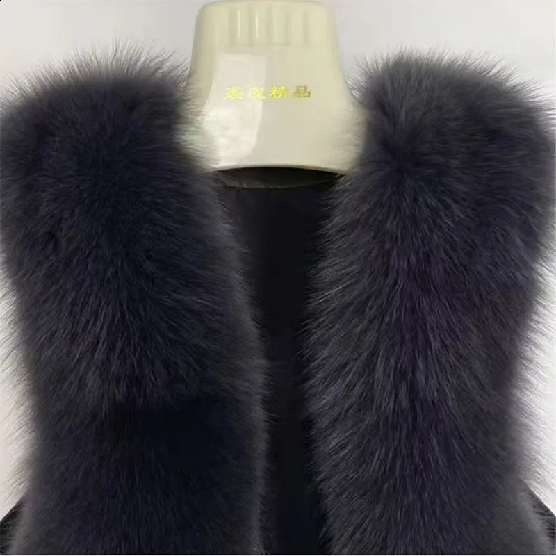 Faux Fur Waistcoat for Womens Chic Splice Fox Coat Ladies Sleeveless Fur Vest Jacket Slim Faux Fox Fur Outwear Vests 250823
