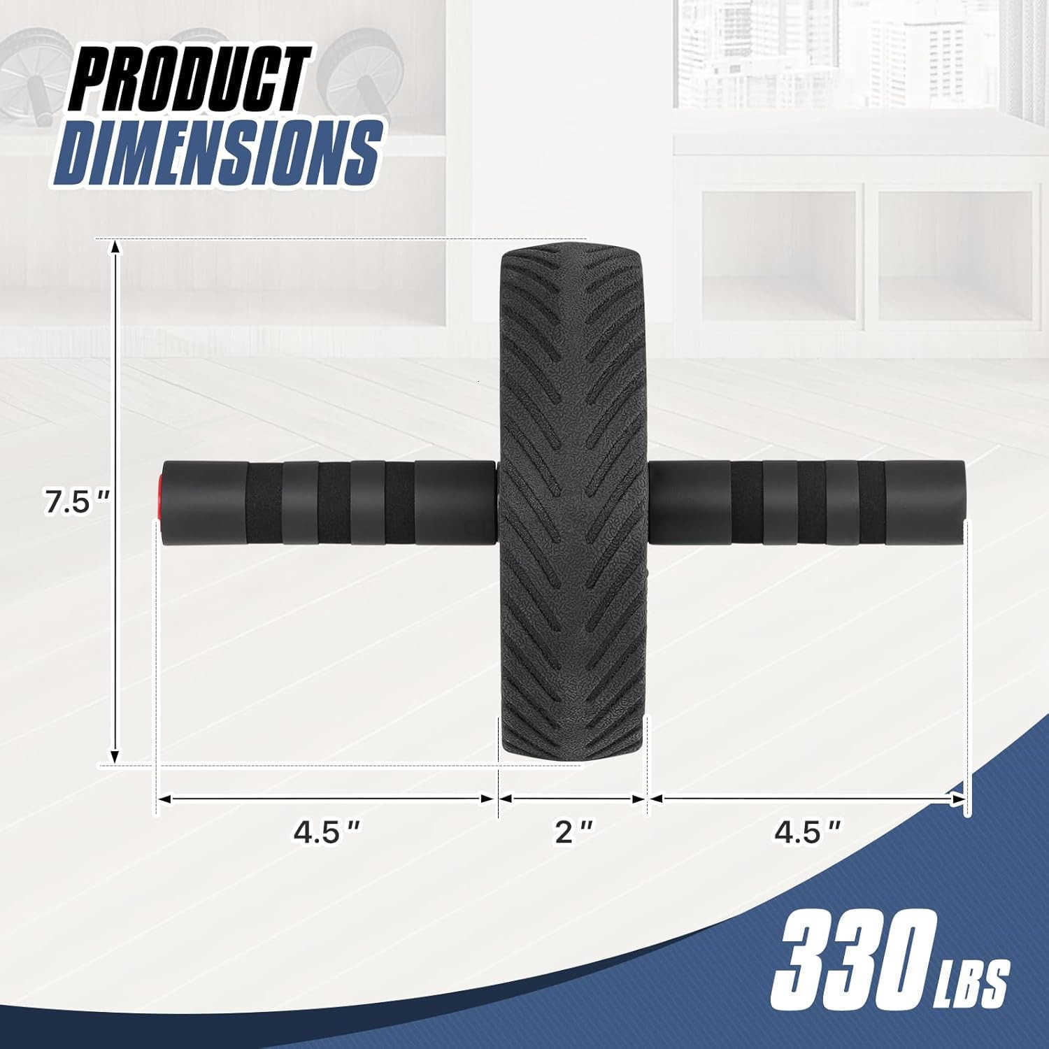 Ab Roller Wheel for Abdominal and Core Strength Training Home Gym Abs Roller for Men Women W250904