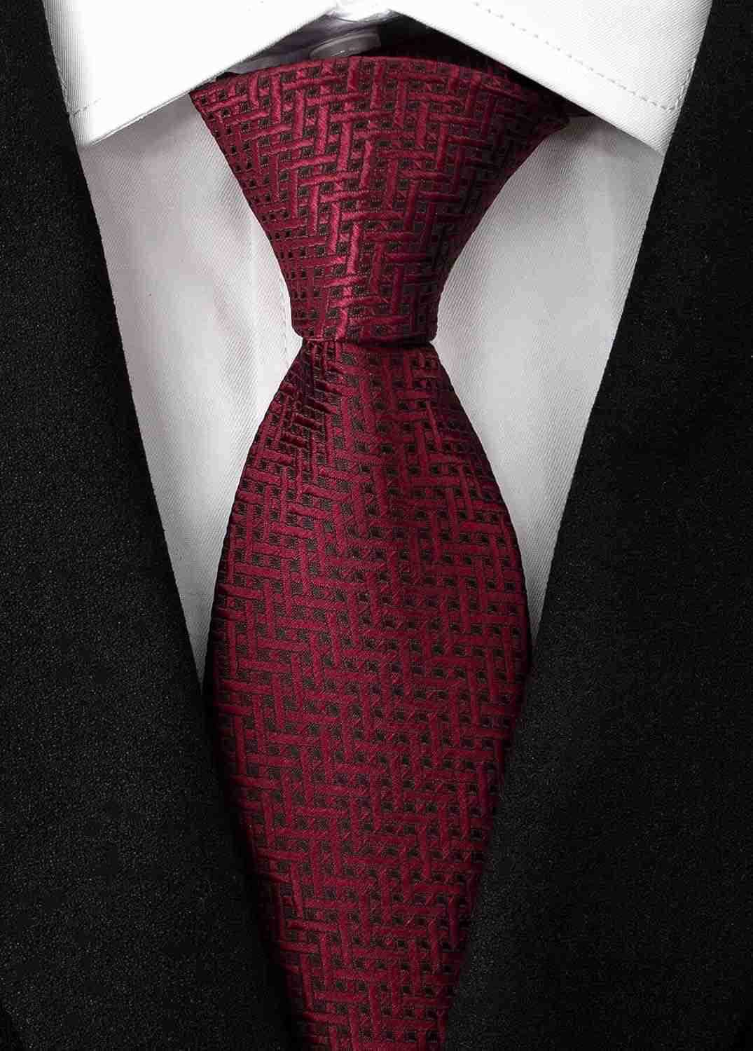 Mens Necktie Classic Silk Tie Woven Jacquard Neck Ties 6 PCSW250904