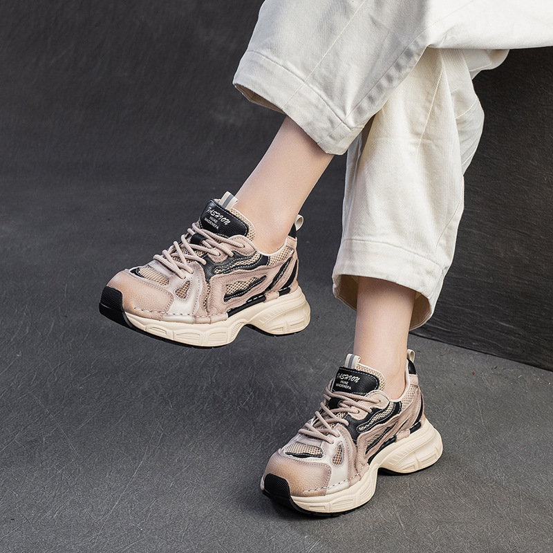 2025 Designer's New Casual Fashion Multi functional Sports Height Increasing Thick soled Dad Shoes