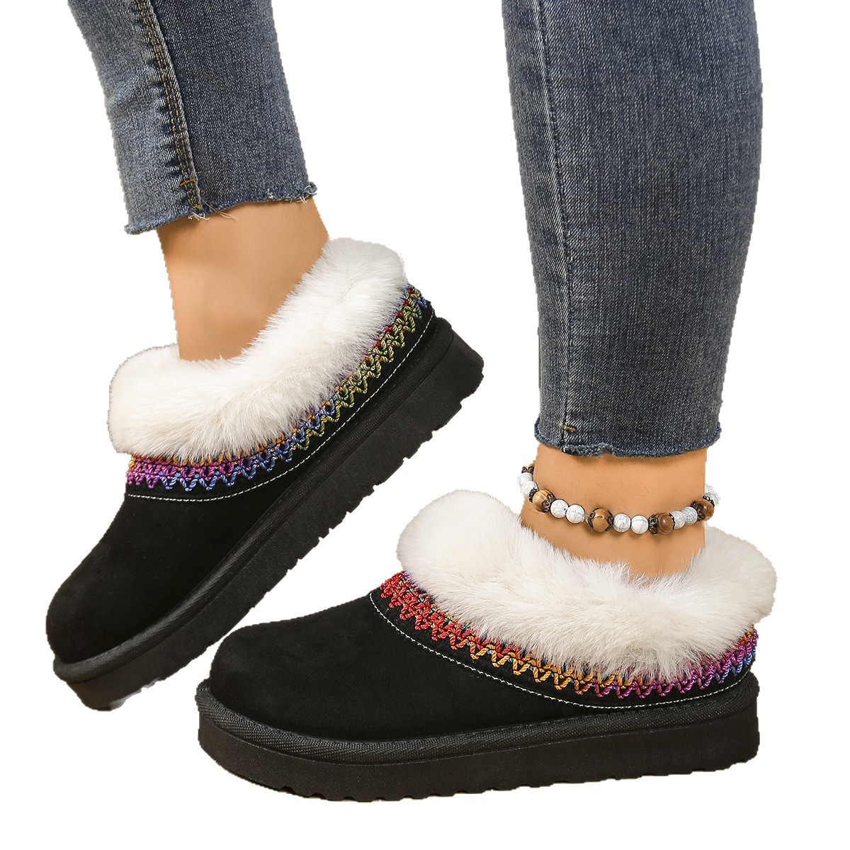 Free shipping designer Boots Large size snow boots women winter new style with plush women shoes warm boots cotton shoes Lightweight easy to wear