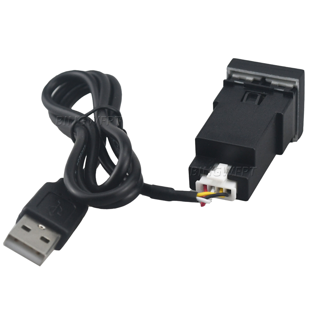 Car USB Input Adapter Audio Radio u-disk flash Socket Interface Cable For Volkswagen Golf 6 Jetta MK5 Caddy EOS Scirocco