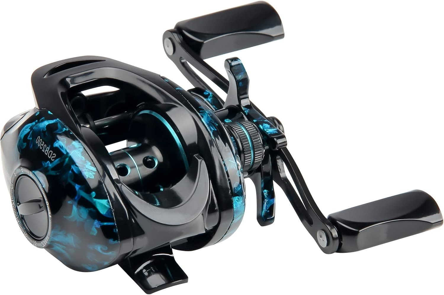 Baitcasting Fishing ReelsSnow Demon Beginners EditionBaitcaster Reel1764 Lbs Max Drag721 Gear Ratio 41BBCarbon Fiber Frame W250904