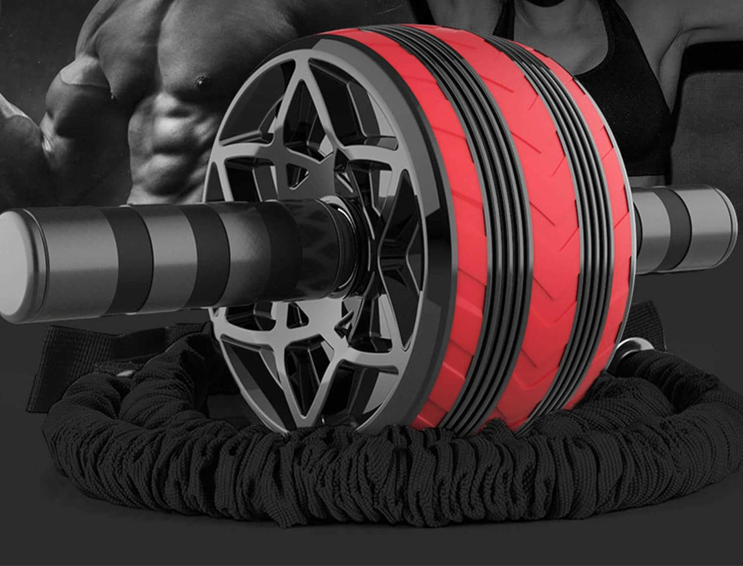 AB Wheel Roller Exercise Abdominal Fitness Wheel Workout StrengthTraining Roller 112W W250904
