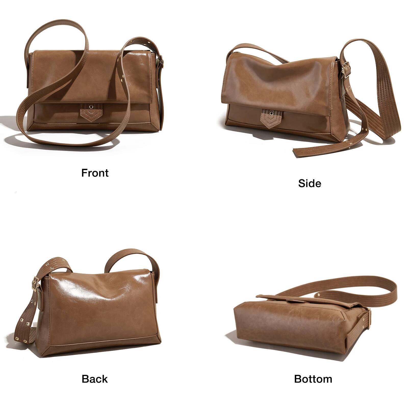 FOXER 2025 Autumn Winter New Women's Shoulder Simple Large Tote Split Leather + PU Female Soild Crossbody Bag Purse