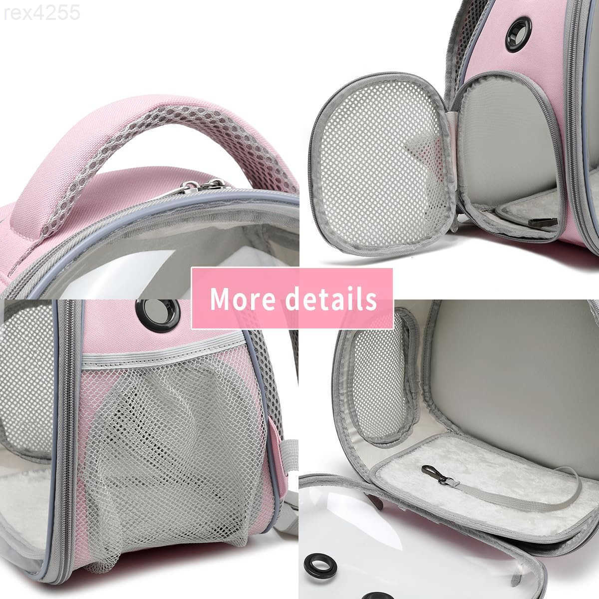Backpack Carrier with Harness and Leash Set Small Animal Carrier Backpack Space Capsule Bubble Window Small Pet Carrier Backpack Airline ApprW250904