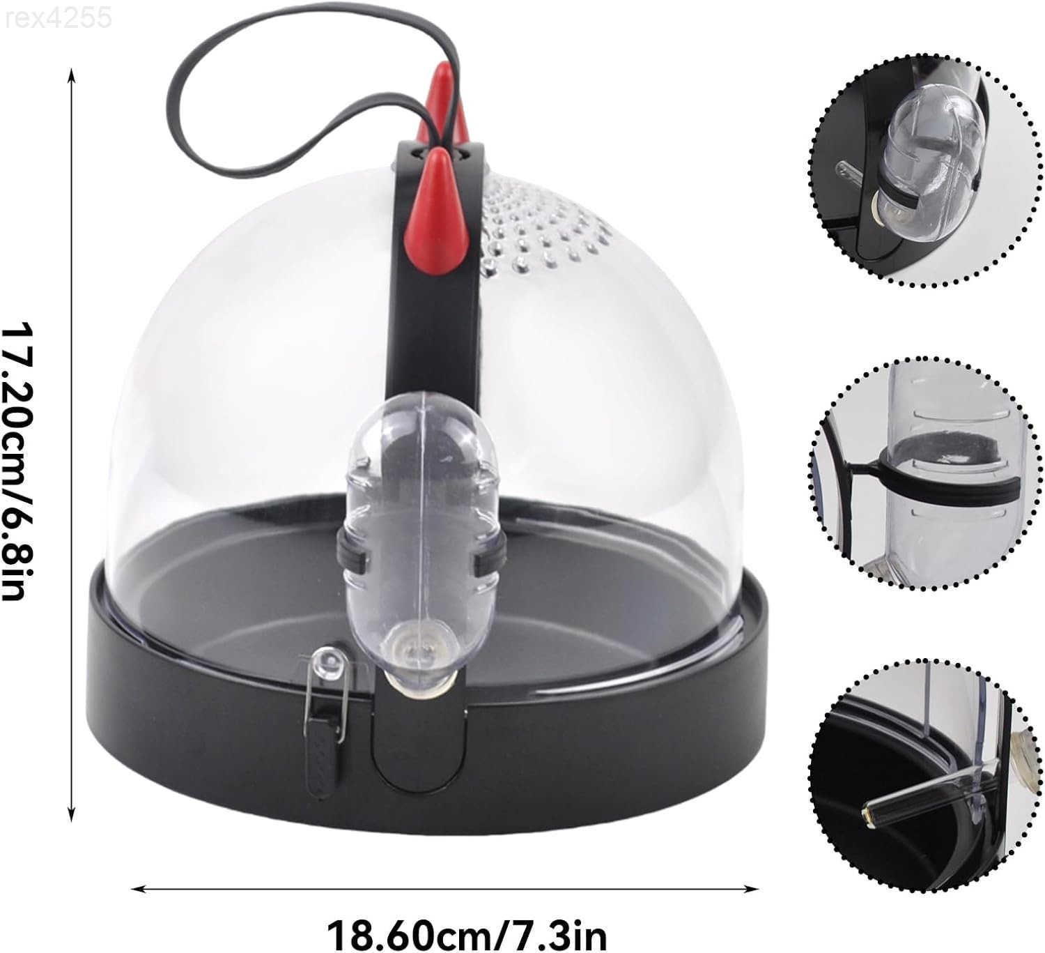 Cage Travel Bag High Permeability Hamster Travel Carrier with Water Bottle Small Pet Hamster Travel Carrier Cage for Hamster Gerbils Mice Guinea PiW25