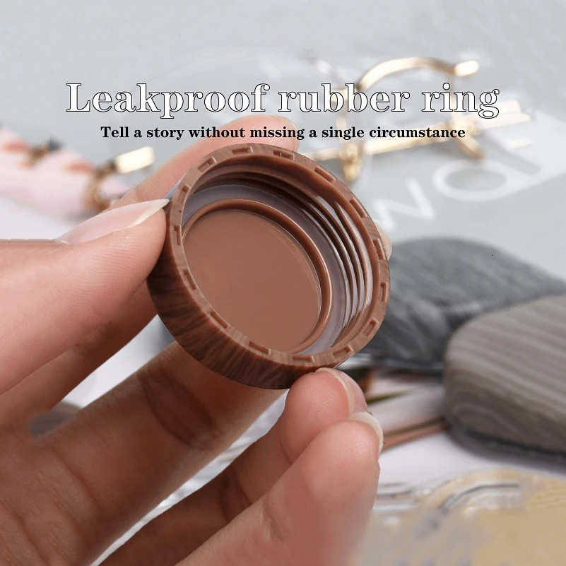 Pressureresistant dualpurpose doublelayer contact lens case woodgrain contact lens case fashion frame glasses case 250904