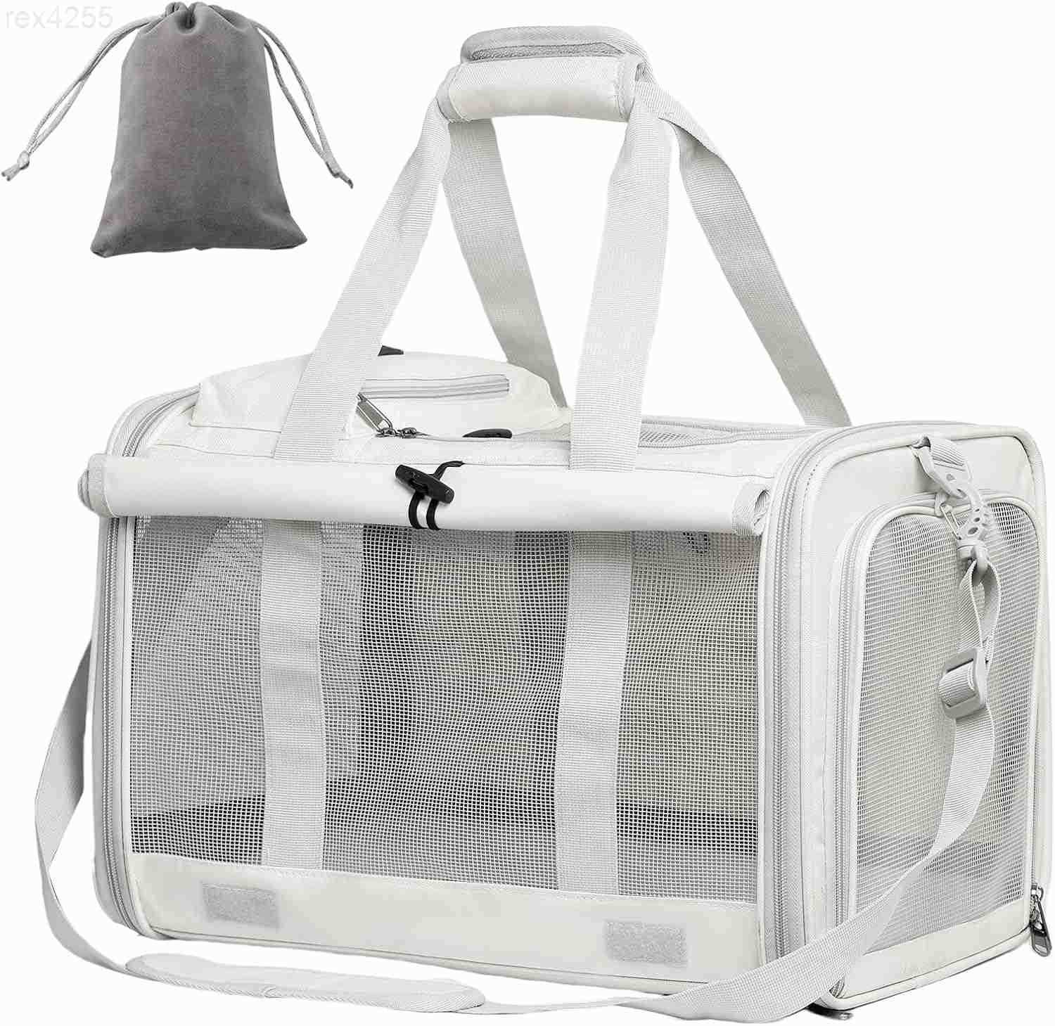 Cat Carrier and Dog Carrier is Designed for Pets Weighing up to 16 lbsSoftSidedDurable and Collapsible Travel CarrierBreathable Mesh for VentilationAd