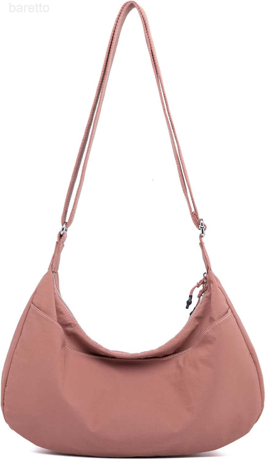 Lightweight Crescent Bag Nylon Crossbody Bags for Women MultiPocket Sling Hobo Luna Bag Womens Shoulder Handbag for Travel M250903