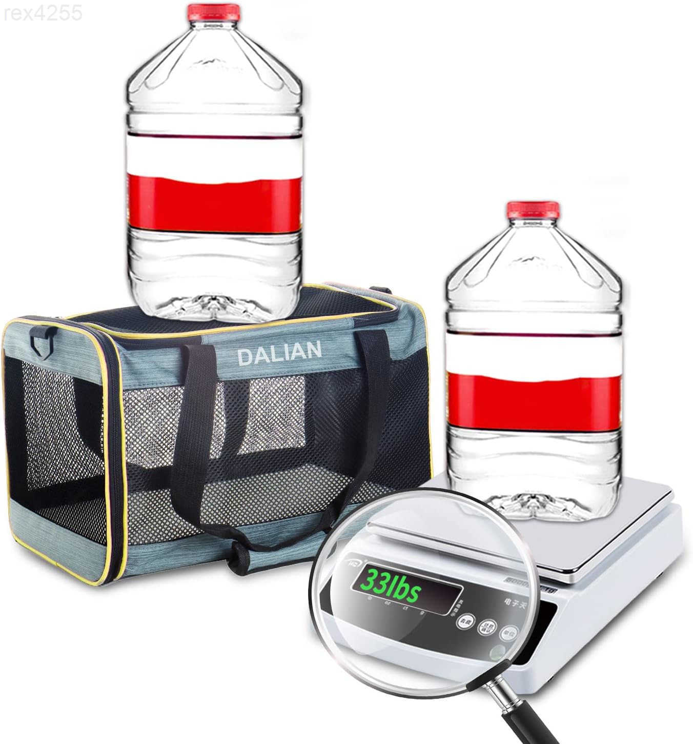 Cat Carrier Airline Approved Pet CarrierDog Carrier SoftSided Pet Travel Carrier Maximum Pet Weight 17 Pounds 175x10 x10W250904