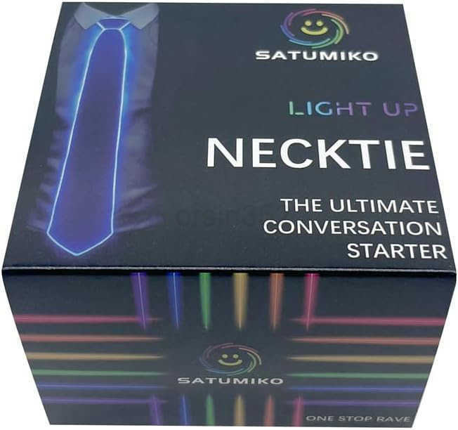 Tie Light Up Fanny Ties Novelty Necktie For Men LED Light Up Ties Costume AccessoryW250904