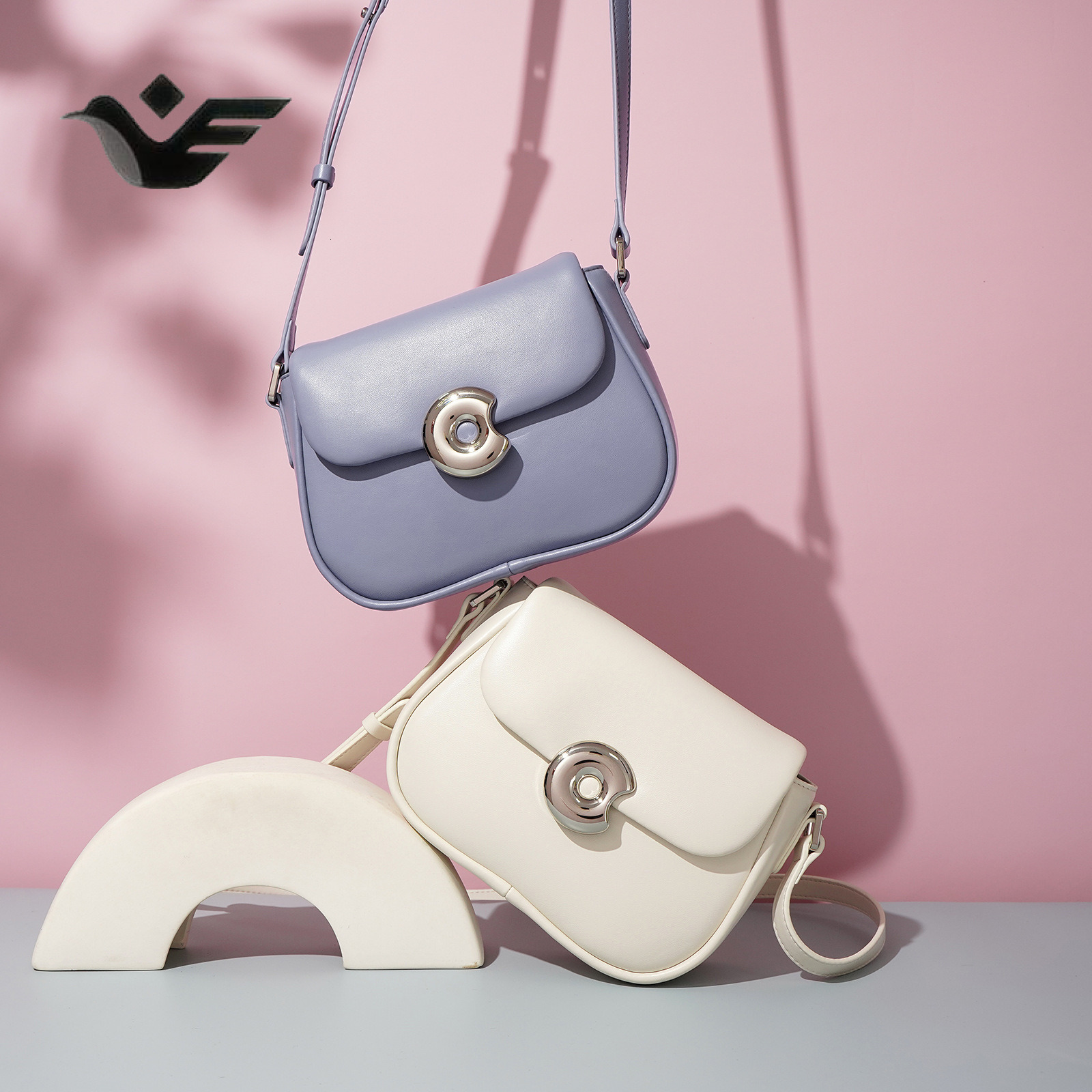 Feiyan Free Shipping New Designer Bag Luxury Shopping Bag New Genuine Leather Saddle Bag Crossbody Trendy Bag Niche Texture Shoulder Bag Commuter Vers