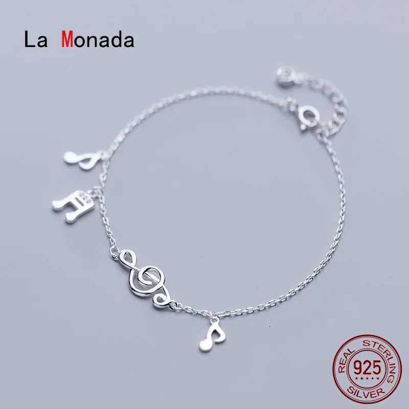 La Monada Fine Silver 925 Jewelry Bracelet Female Woman Musical Note Chain Minimalist Bracelets For Women Silver 925 Sterling W250904