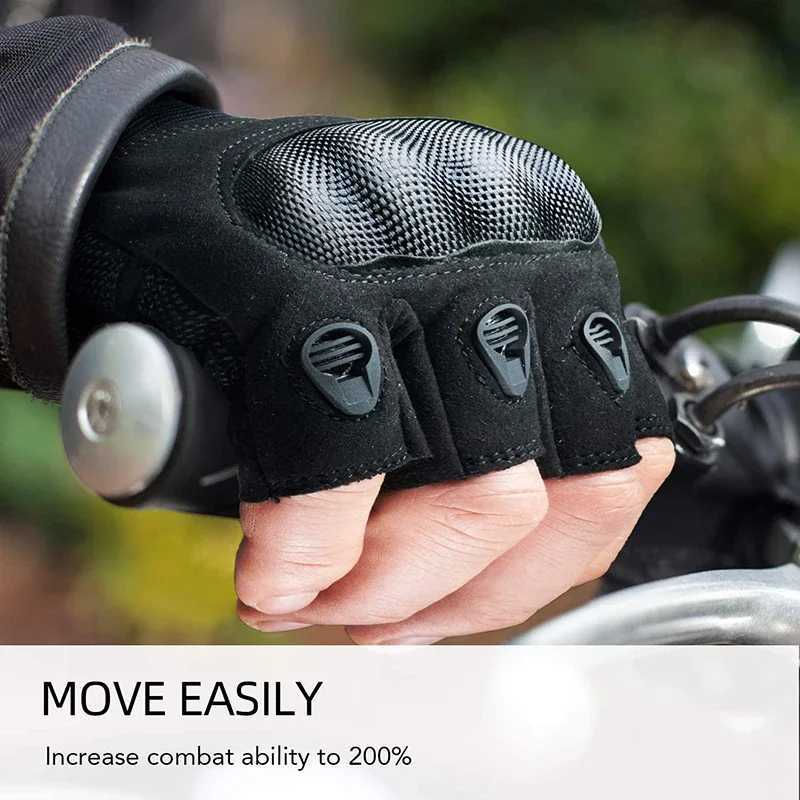 Tactical Hard Knuck Half finger Gloves Mens Army Military Combat Hunting Shooting Airsoft Paintball Police Duty FingerssXJ250904