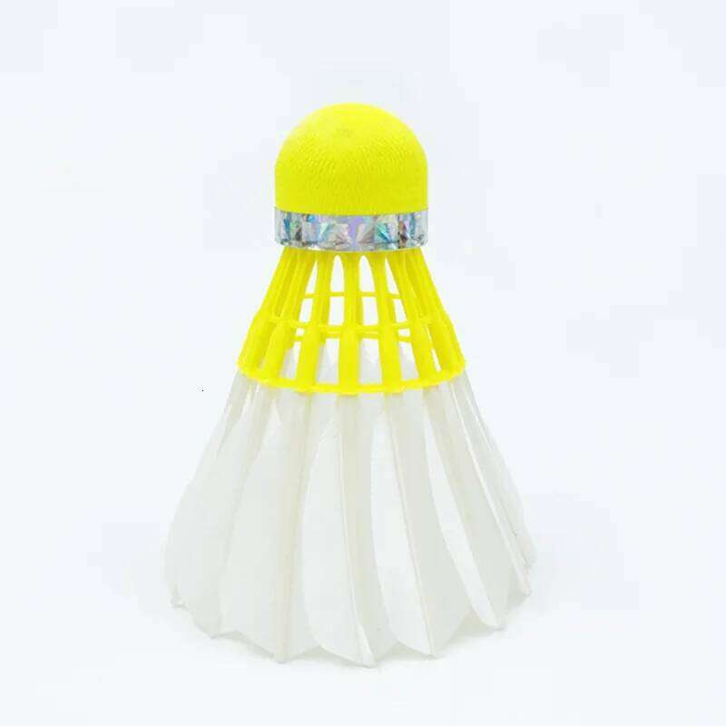 12Pcs Pro Petrel 767 3In1 12Pcs Training Goose Feather Shuttles Birdies Yellow Cork Badminton Indoor Outdoor Sports Game