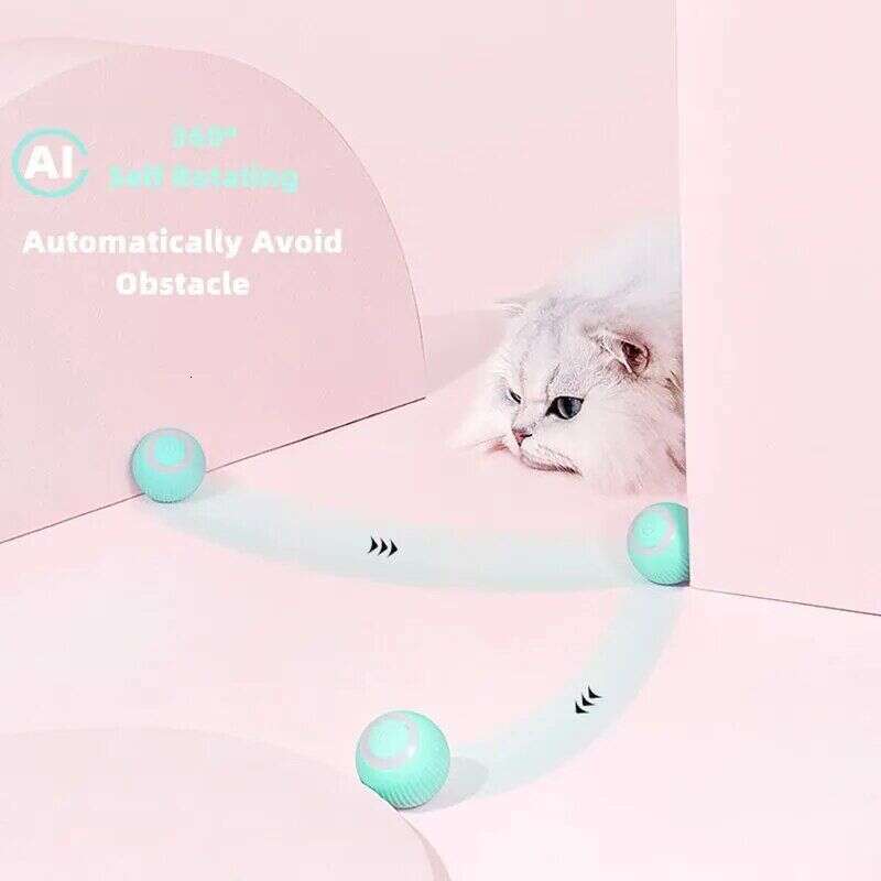famous brand Electric Ball Interactive Automatic Rolling Intelligent Cat Cats Training Self Moving Kitten Toys For Indoor Play