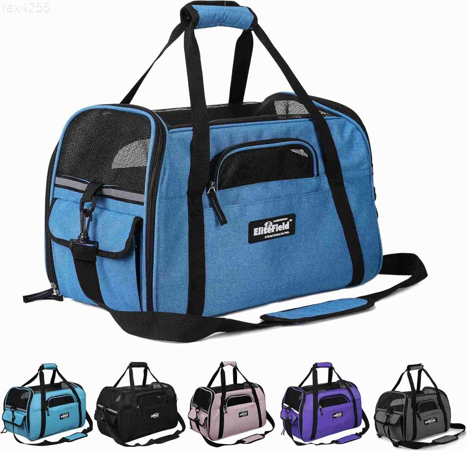 Soft Sided Pet Carrier 3 Year Warranty Airline Approved Multiple Sizes and Colors Available Medium 17 L x 9 W x 12 H Sky BlueW250904