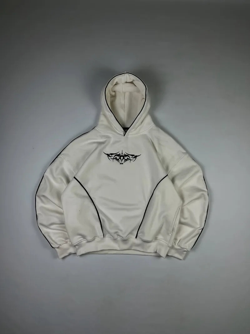 Fashion Y2K Gothic American retro hoodie rock high street casual trendy Harajuku hiphop loose versatile men sweatshirt 250904