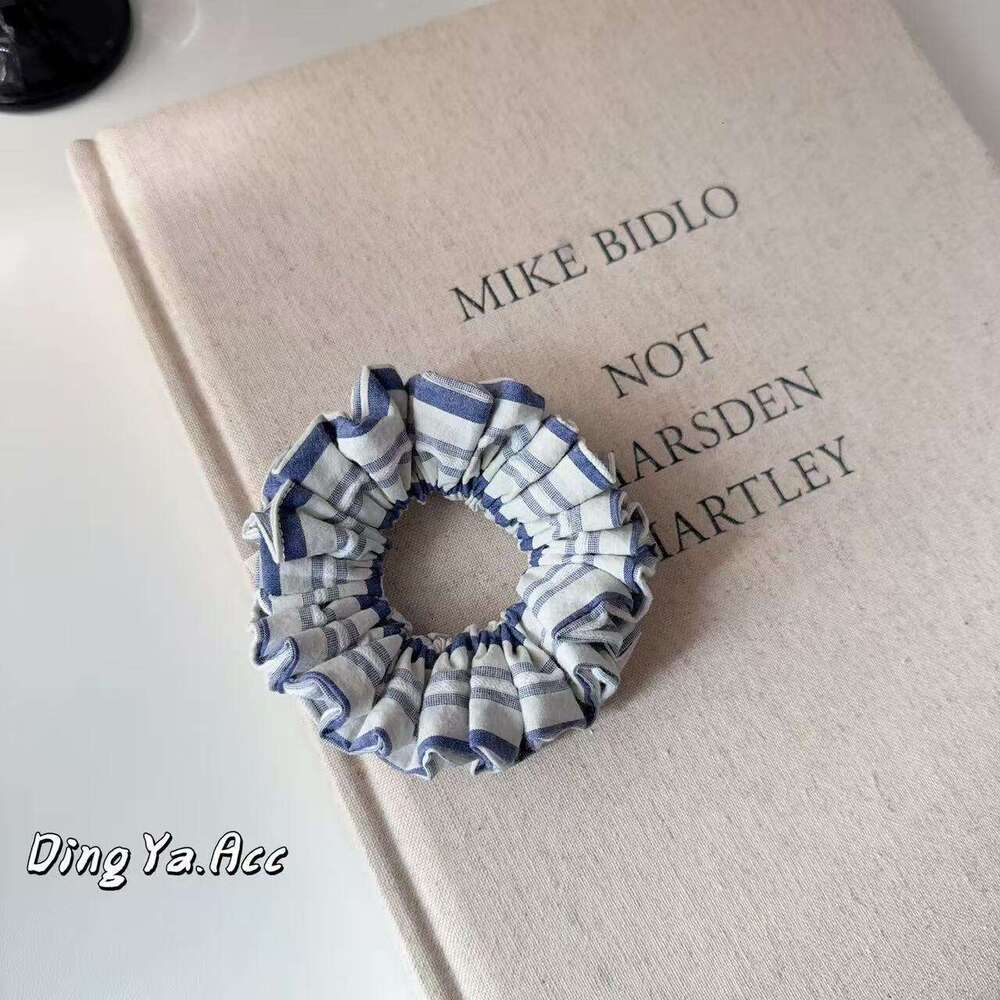 DH collections Korean - style Gorgeous Checked, Floral and Tweed - inspired Pleated Chunky Hair Ties