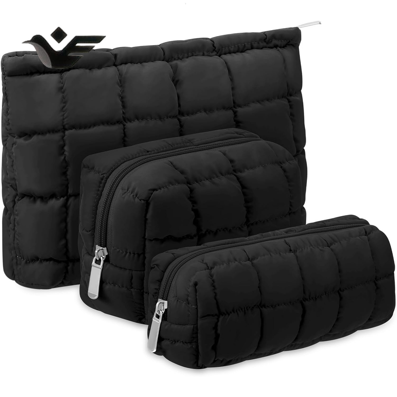 Feiyan Free Shipping New Designer Bag Luxury Shopping Bag Down Filled Cotton Cosmetic Bag Solid Color Clutch Bag Large Capacity Portable Storage Bag