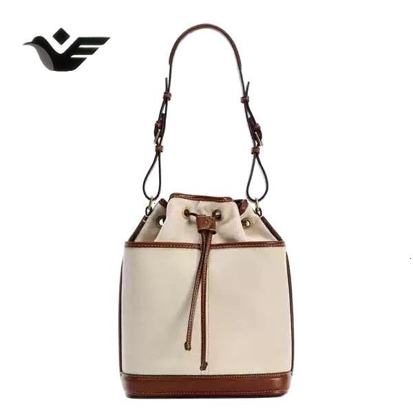 Feiyan Free Shipping New Designer Bag Luxury Shopping Bag Z Brand Cross-border Bucket Bag Denim Patchwork PU Shoulder Bag Foreign Trade High Capacity 