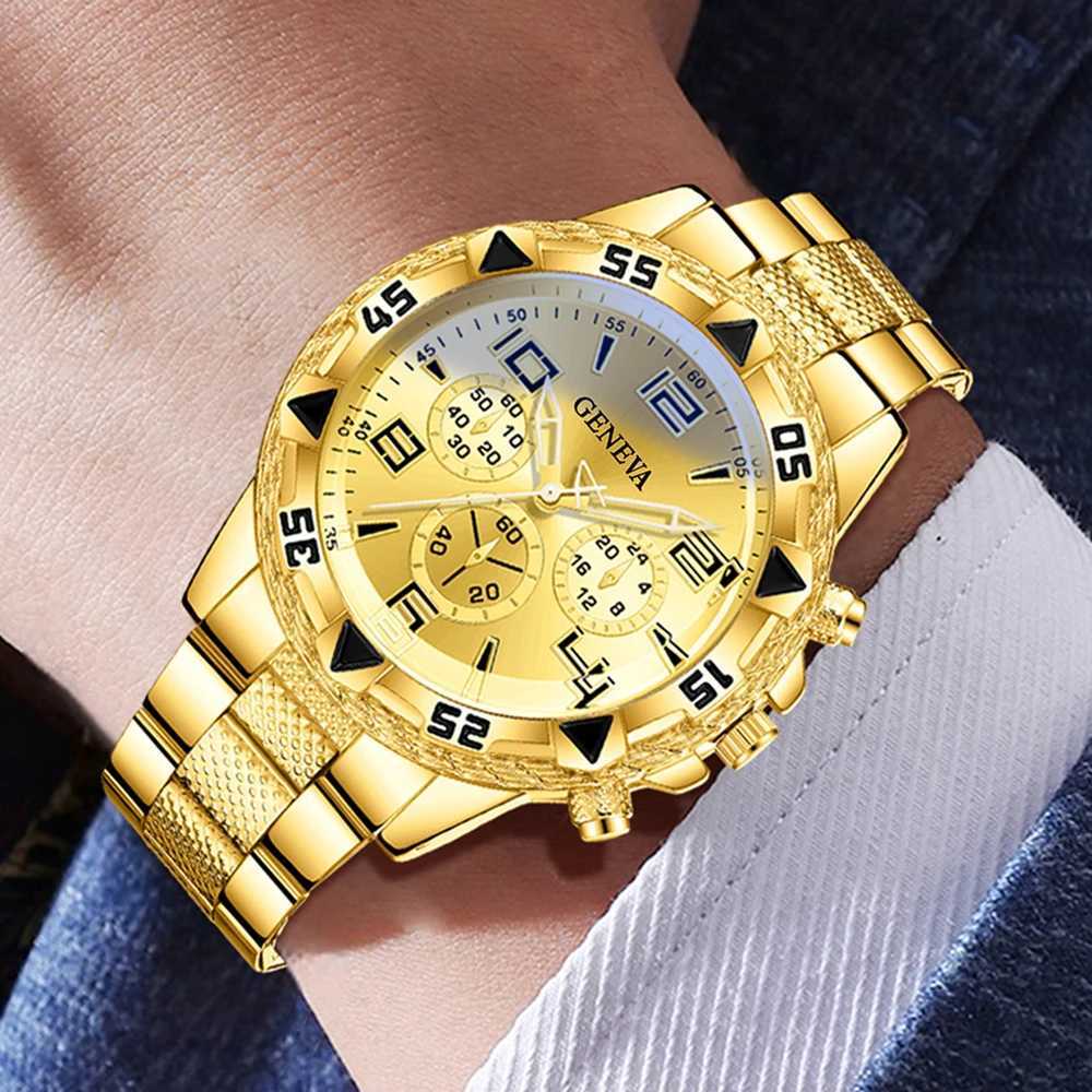 1PCS Luxury Mens Watch Business Trend Fashion Quartz Watch Suitable for Daily Clothing Matching Perfect Gift for Friends or Dad X250904