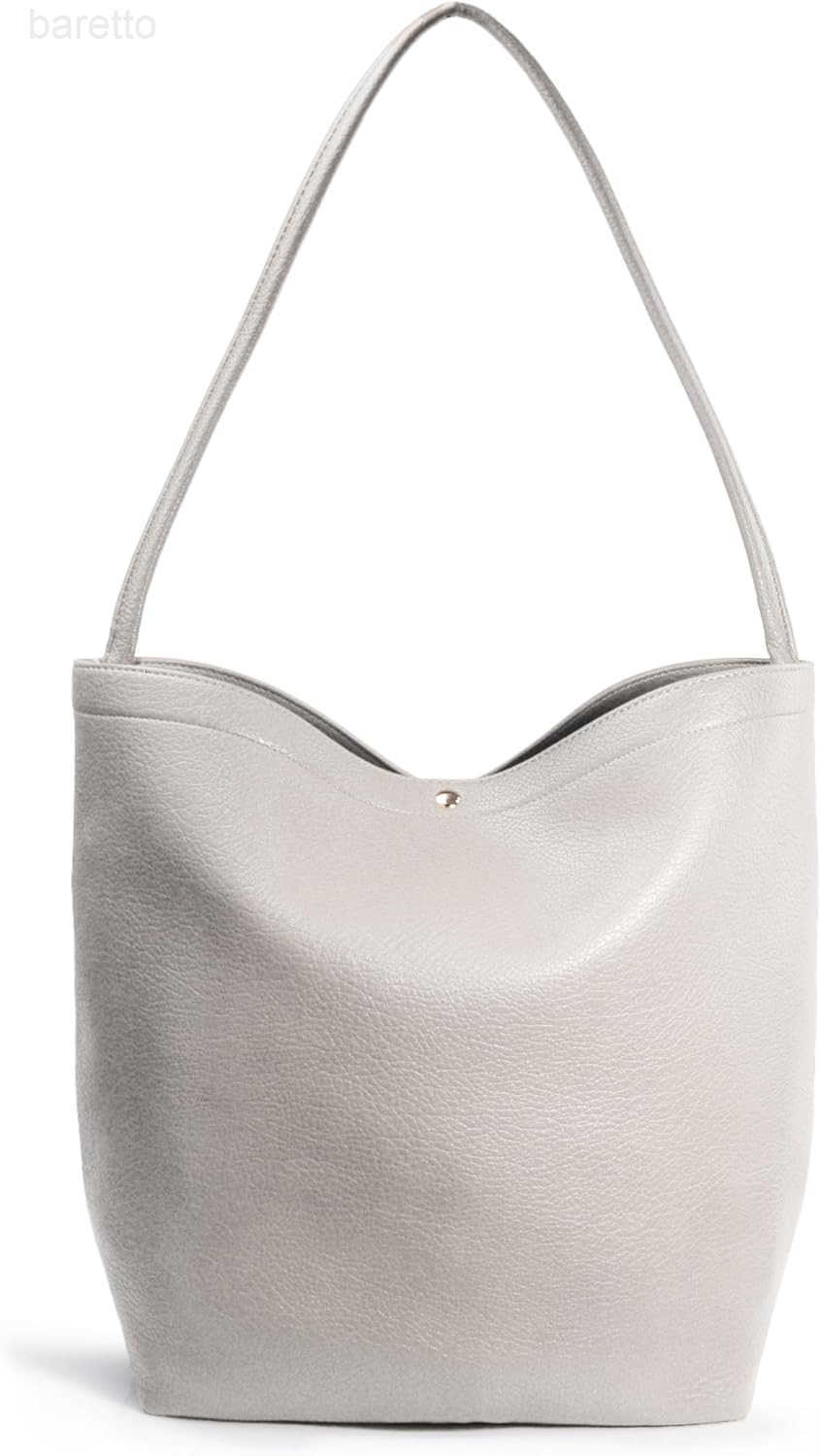 Hobo Bag for Women Vegan Leather Bucket Bags Minimalist Shoulder Handbag M250904